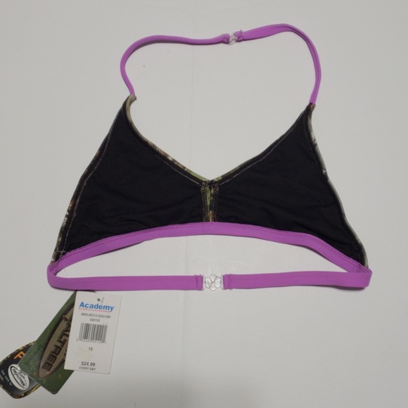 Team RealTree Little Girls Bikini Top Size 13 - Picture 2 of 4